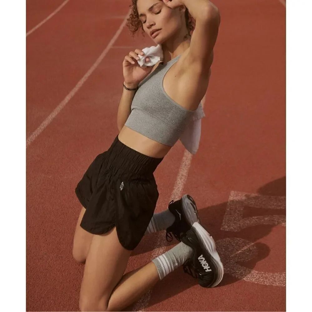 Free people the way home shorts black small